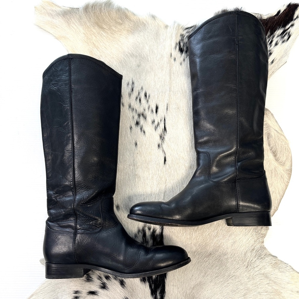 Frye Tall Black Melissa Boot Size 9B